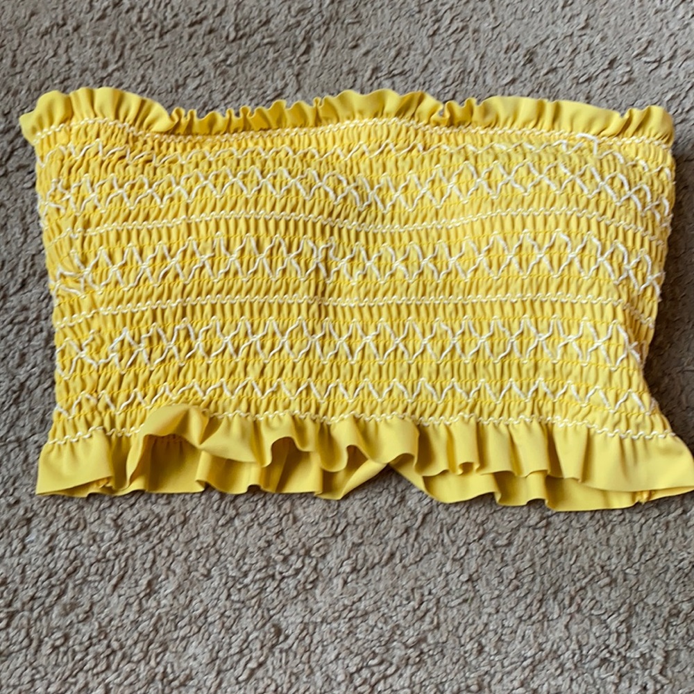 yellow bikini top